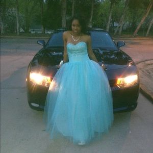 Blue Princess Prom Dress